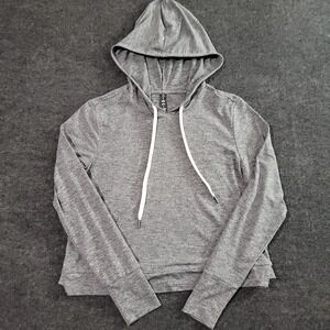 Zobha Gray Lightweight Hoodie Long Sleeve‎ Pullover Size Small